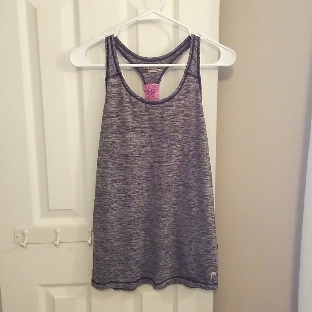 Grey Athletic Razorback Tank